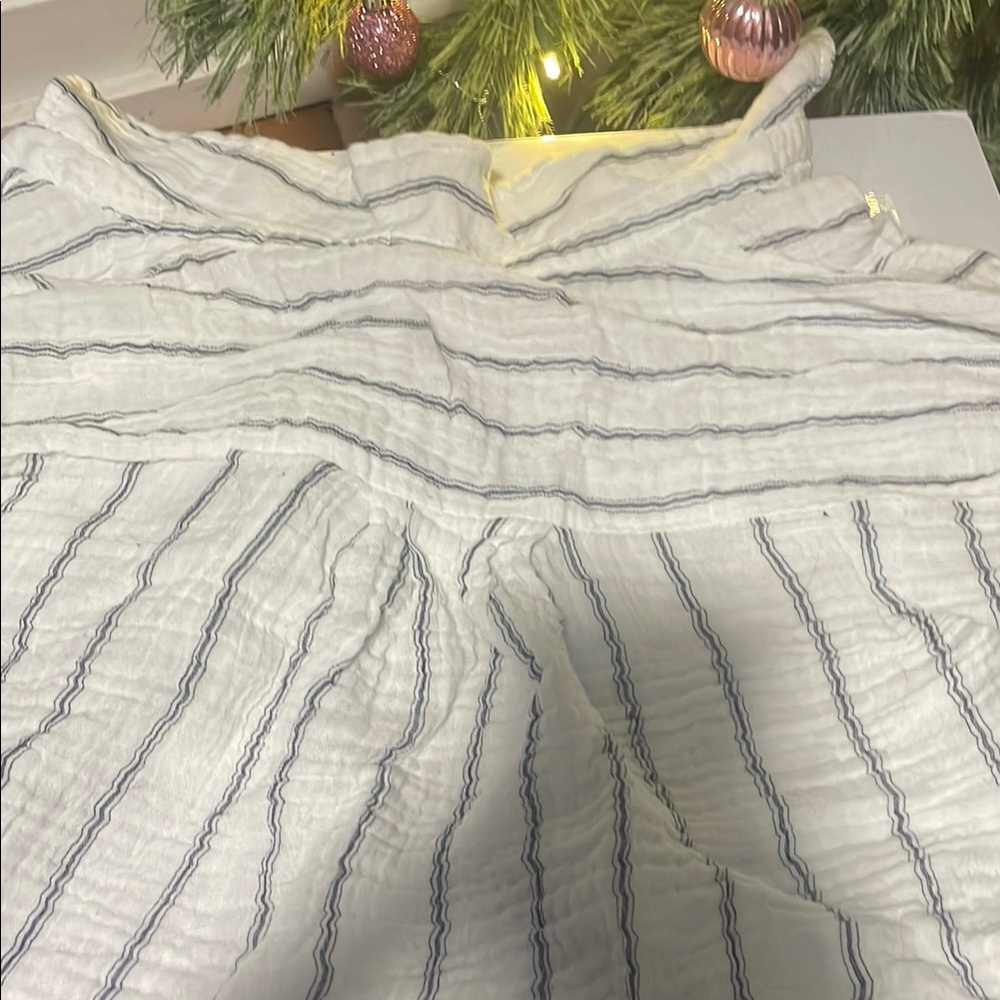 Striped White and Blue shirt